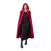 Baršunasti kostim ogrtač s kapuljačom, bordo, 120 cm