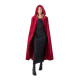 Kostumirani žametni plašč s kapuco bordo rdeč 120 cm