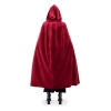 Baršunasti kostim ogrtač s kapuljačom, bordo, 120 cm