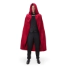 Baršunasti kostim ogrtač s kapuljačom, bordo, 120 cm