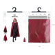 Kostumirani žametni plašč s kapuco bordo rdeč 120 cm