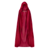 Baršunasti kostimirani plašt s kapuljačom burgundski 140 cm