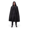 Kostimirani baršunasti plašt s kapuljačom crni 120 cm