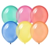 Kristály léggömbök 25 cm, vegyes színek, 10 db