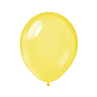 Kristalno rumeni baloni 25 cm, 10 kosov