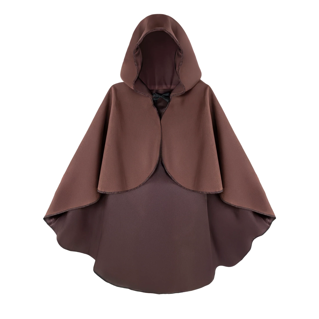 Smeđi zaštitni party ogrtač s kapuljačom 90 cm