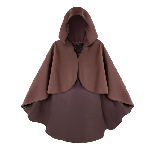 Barna kapucnis esőköpeny, 90 cm