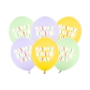 Lateks baloni Happy Birthday pastelni mix 6 kosov 30 cm