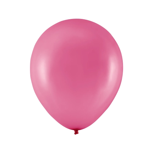 Baloane latex metalizate 30 cm fuchsia, set 100 buc.