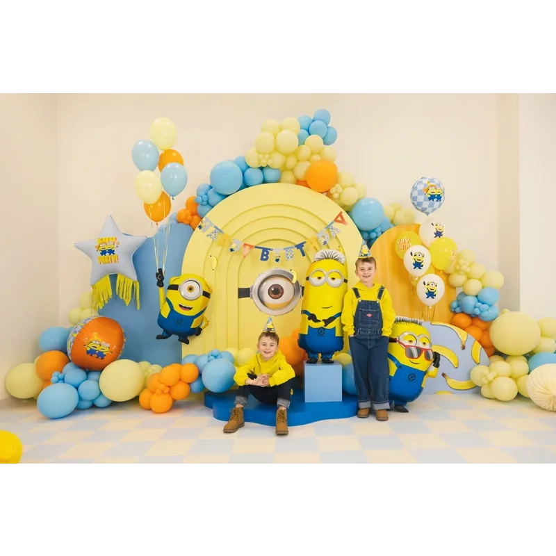 Minions latex lufik, 30 cm, 6 db, mix