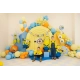 Minions latex lufik, 30 cm, 6 db, mix