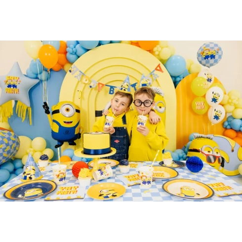 Minions latex lufik, 30 cm, 6 db, mix