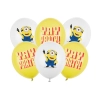 Minions latex lufik, 30 cm, 6 db, mix