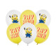 Minions latex lufik, 30 cm, 6 db, mix