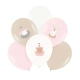 Pastelni lateks baloni Baby roza, 6 kosov