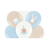 Pasztell latex lufik Baby showerre, kék, 6 db