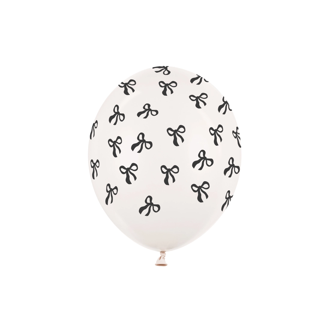 Pasztell off-white latex lufik, 30 cm, 6 db