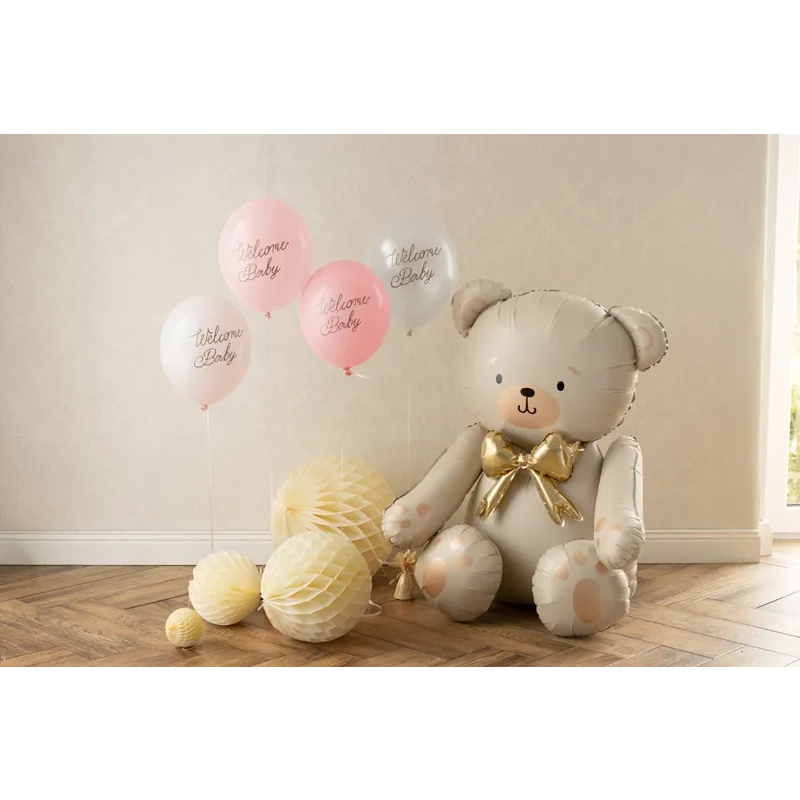 Latex lufik Welcome Baby, rózsaszín mix, 6 db