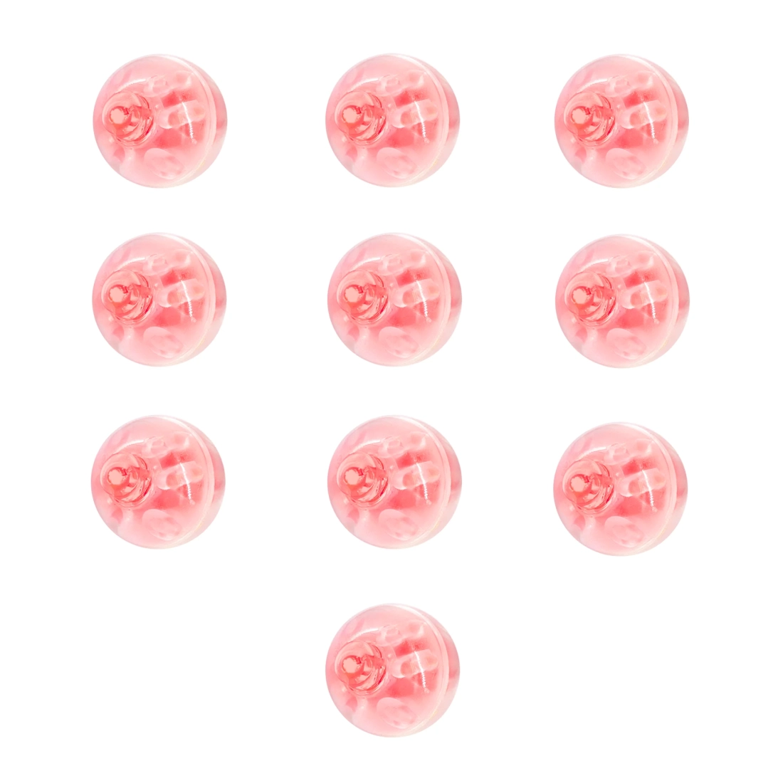 LED ballonvilágítás, piros fény, 10 db