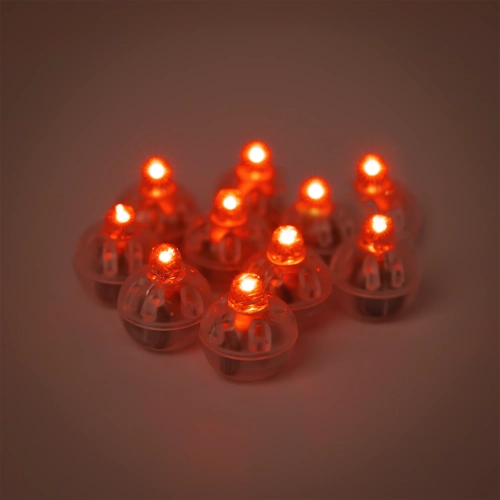 LED-uri pentru baloane, lumină roșie, 10 buc.