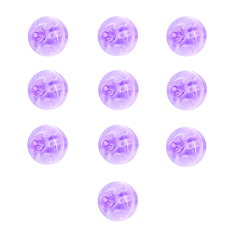 LED diody do balónků fialové 10 ks