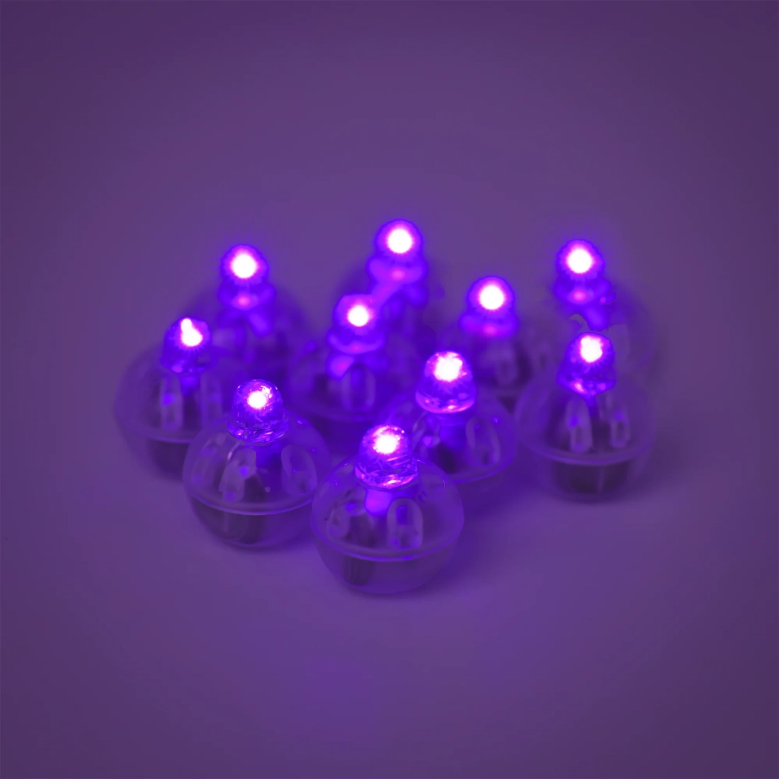 Lila LED világítás lufikhoz, 10 db