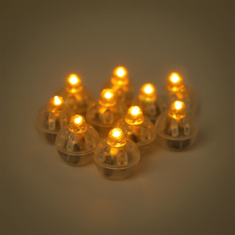 Oranžové LED diody do balónků 10 ks