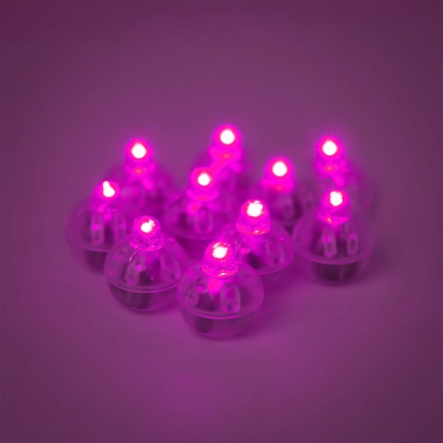 LED-uri pentru baloane, roz, 10 buc.