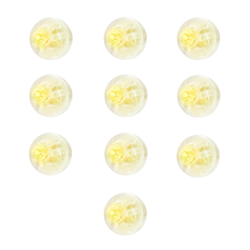 LED diody do balónků, teplé bílé světlo, 10 ks