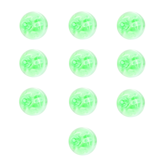 Zöld LED fények lufikhoz, 10 db