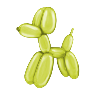 Modelirni baloni krom svetlozeleni, 50 kos