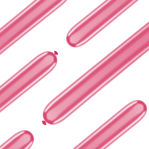 Króm sötétrózsaszín modellező lufik, 50 db