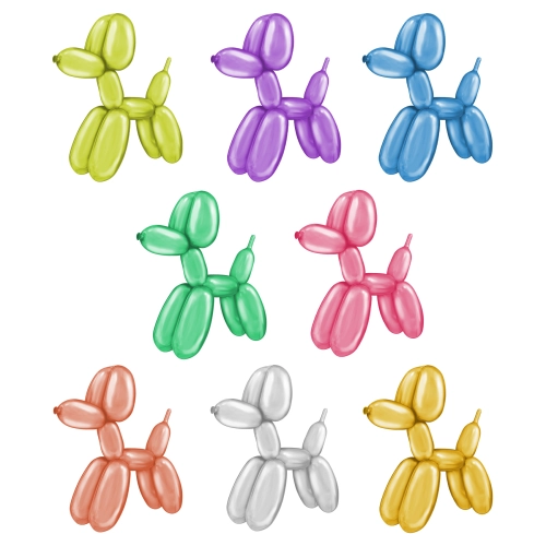 Kromatikus modellező lufik, vegyes színek, 50 db