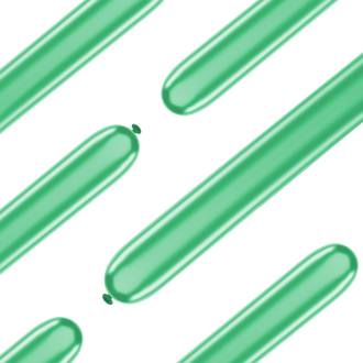 Modelirni baloni krom zelene barve, 50 kosov