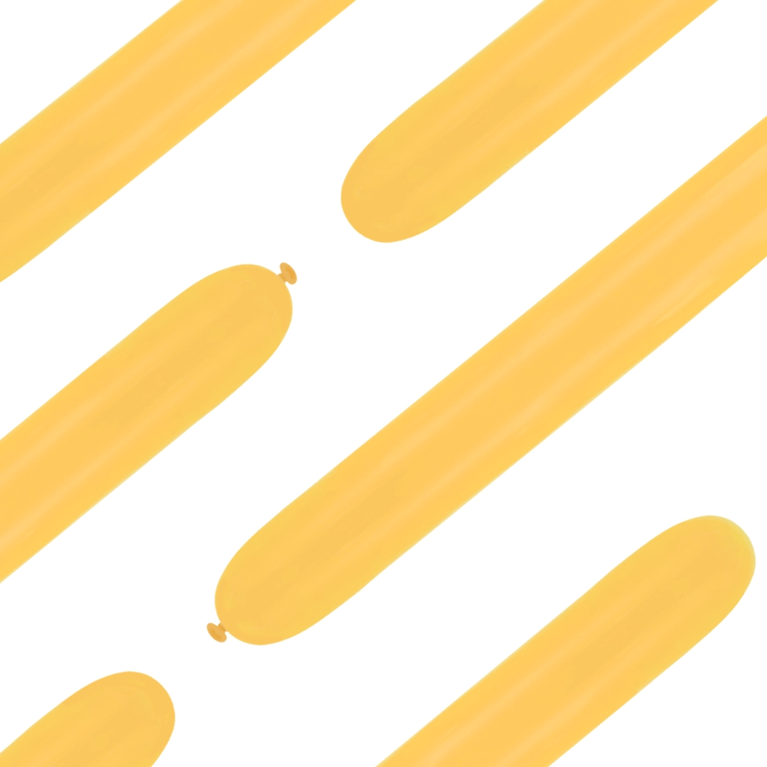 Matt világosnarancs modellező lufik 150 cm – 50 db dekorációhoz