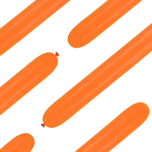 Modellező lufik, narancssárga matt, 50 db