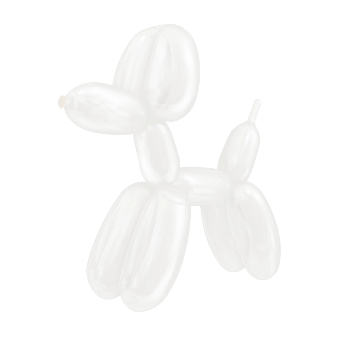 Baloane modelabile transparente mate, 50 buc.