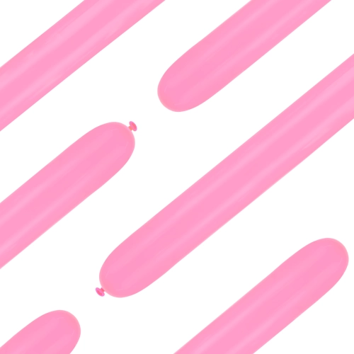 Modellező lufik, matt rózsaszín, 50 db