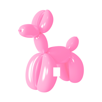 Modelirni baloni rožnati mat 50 kos