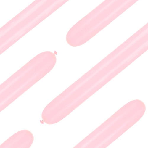 Modellező lufik rózsaszín pasztell, 50 db