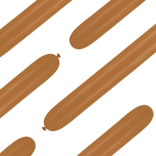 Modellező lufik, világosbarna matt, 50 db