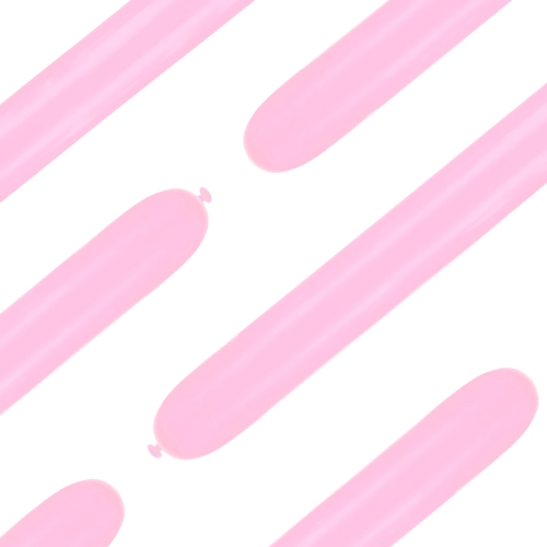 Modellező lufik, világos rózsaszín matt, 50 db