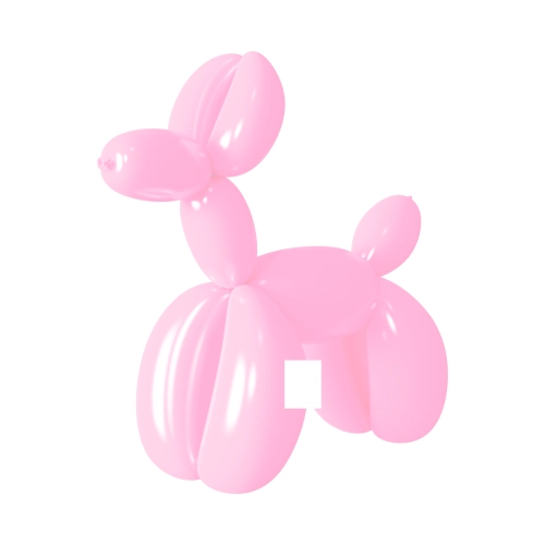 Modellező lufik, világos rózsaszín matt, 50 db