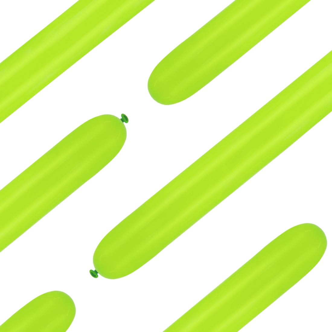 Baloane modelabile verde deschis, mate, 50 buc.