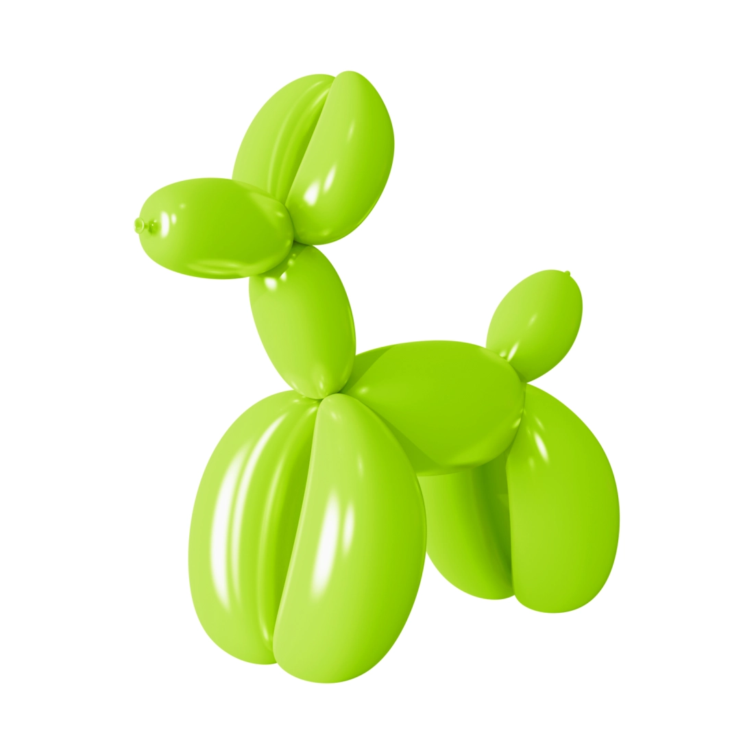 Baloane modelabile verde deschis, mate, 50 buc.