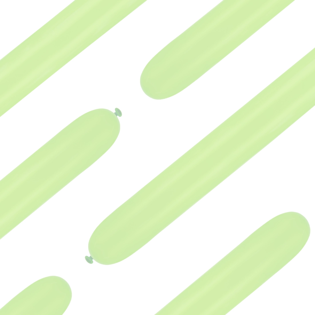 Modellező lufik, pasztell zöld, 50 db