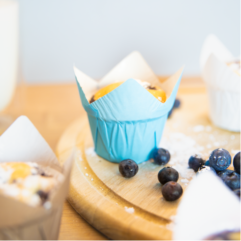 Kék muffin papírkosarak, 20 db Kék muffin papírkosarak, 20 db