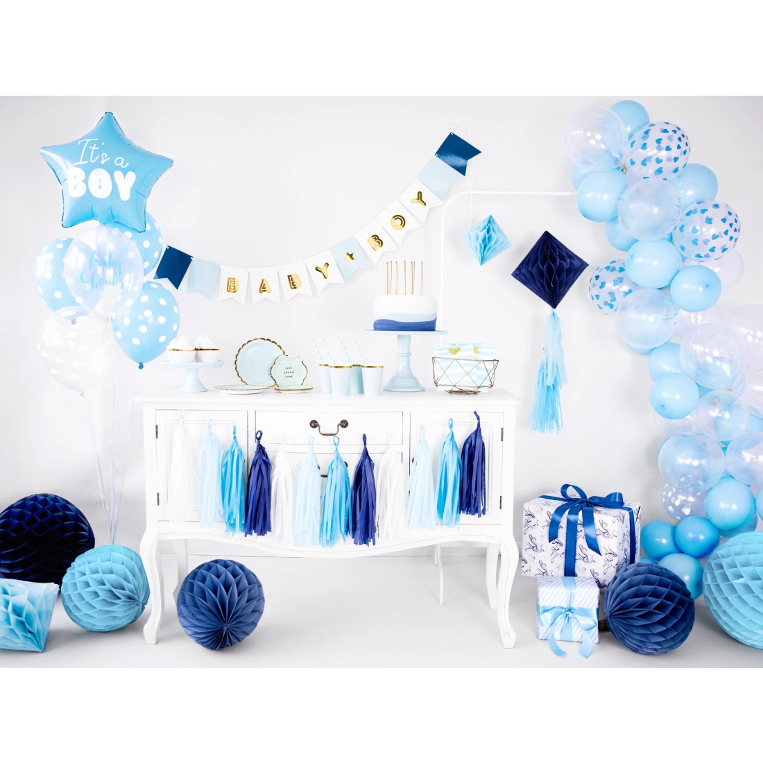 Balon folie albastru în formă de stea 48 cm – It’s a boy