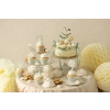 Set pentru brioșe Oh Baby – coșulețe verzi și decorațiuni pentru baby shower, 6 buc.