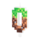 Narodeninová tortová sviečka Minecraft číslo 0, 7 cm Narodeninová tortová sviečka Minecraft číslo 0, 7 cm